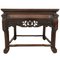 Tavolino in ferro, legno e marmo, Cina, inizio XX secolo, Immagine 1