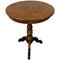 19th Century Tripod Pedestal Table in Marquetry and Mixed Wood, Italy 1