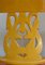 Sillas italianas de madera lacada en oro amarillo, años 50, Imagen 5