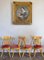 Italienische Stühle aus Gelbgold lackiertem Holz, 1950er 8