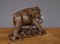 Antiker japanischer geschnitzter Elefant. Signiert, 1930er 9