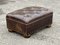 Foot Stool in Brown Leather 7