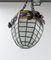 French Art Deco Ceiling Lamp in Lead and Textured Glass, 1930s, Image 10