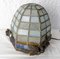 French Art Deco Ceiling Lamp in Lead and Textured Glass, 1930s 13
