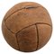 Vintage Brown Leather Medicine Ball, 1930s, Image 1