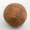 Vintage Brown Leather Medicine Ball, 1930s, Image 4