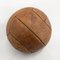 Vintage Brown Leather Medicine Ball, 1930s, Image 6