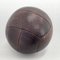Balón medicinal vintage de cuero de caoba, años 30, Imagen 7