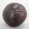 Balón medicinal vintage de cuero de caoba, años 30, Imagen 9