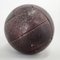 Balón medicinal vintage de cuero de caoba, años 30, Imagen 8
