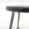 Tabouret Tripode Vintage Industriel en Fer avec Siège en Plastique, 1950s 5