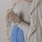 Our Lady of Lourdes Figurine with Circular Wooden Base 5