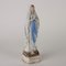 Our Lady of Lourdes Figurine with Circular Wooden Base 2