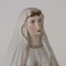 Unsere Liebe Frau von Lourdes Figur mit rundem Holzsockel 3