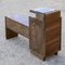 Vintage Wooden Dressing Table with Marble Top, 1940s, Image 6