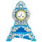 Blue Opaline Clock and Base, 19th Century 1