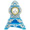 Blue Opaline Clock and Base, 19th Century, Image 1