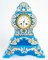 Reloj y base de opalino azul, siglo XIX, Imagen 3