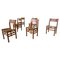 Mid-Century Modern Dining Chairs attributed to Giuseppe Rivadossi, Italy, 1980s, Set of 6, Image 1