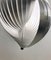 Mid-Century Modern Ceiling Light in Aluminium attributed to Henri Mathieu, France, 1970s 5