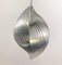 Mid-Century Modern Ceiling Light in Aluminium attributed to Henri Mathieu, France, 1970s 10