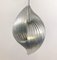 Mid-Century Modern Ceiling Light in Aluminium attributed to Henri Mathieu, France, 1970s, Image 10