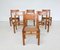 Mid-Century Modern Dining Chairs attributed to Giuseppe Rivadossi, Italy,1980s, Set of 6 10