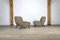 Norman Bel Geddes Armchairs in Birch Wood and Original Wool Fabric, 1950s, Set of 2, Image 4