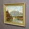 J. Sedelmeier, Sunrise Over the Lake Missurina in the Dolomites, 1950s, Oil on Canvas, Framed, Image 3