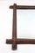 Tramp Art Rustic Wall Mirror in Hand Carved Basswood, Austria, 1860 11