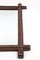 Tramp Art Rustic Wall Mirror in Hand Carved Basswood, Austria, 1860 12