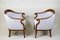 19th Century Biedermeier Walnut Bergere Armchairs, Austria, 1830, Set of 2 15