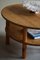 Tavolino da caffè ovale moderno in pino di Rainer Daumiller, Danimarca, anni '70, Immagine 8