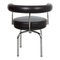 LC-7 Chair in Brown Leather by Le Corbusier for Cassina, Image 3