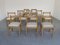 Oak Dining Chairs, 1970s, Set of 12, Image 1