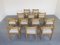 Oak Dining Chairs, 1970s, Set of 12, Image 3