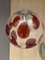 Red Transparent Sphere Lamp in Murano Glass from Simoeng 1