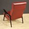Italienischer Sessel aus rotem Kunstleder, 1970er 9