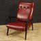 Italienischer Sessel aus rotem Kunstleder, 1970er 10