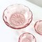 Rose Glass Bowls, Czechoslovakia, 1950s, Set of 5 3