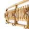 Wicker Coat Rack with 3 Hooks, 1960s, Image 9