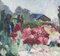 Albert Ducommun, Paysage fleuris, Oil on Canvas, Framed 5