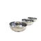 Silver-Plated Torsades Bowls from Christofle, Set of 3 1