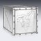 20th Century Indian Silver Tea Chest Shaped Caddy from Hamilton & Co, 1958, Image 7