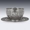 Ciotola e piatto Export in argento, Cina, XIX secolo, set di 2, Immagine 4