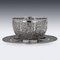 19th Century Chinese Export Silver Finger Bowl & Plate, Wang Hing, 1880s, Set of 2, Image 3
