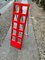Vintage Red Foldable Ladder Scaleo from Velca, Italy, 1970s, Image 1