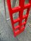 Vintage Red Foldable Ladder Scaleo from Velca, Italy, 1970s, Image 8