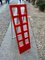 Vintage Red Foldable Ladder Scaleo from Velca, Italy, 1970s 2