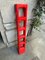 Vintage Red Foldable Ladder Scaleo from Velca, Italy, 1970s 3
